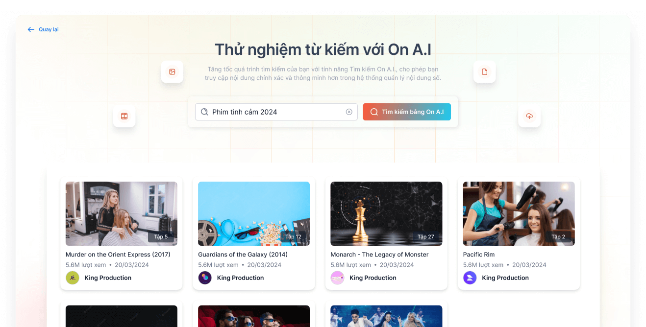 Tích hợp công cụ A.I trong khám phá nội dung